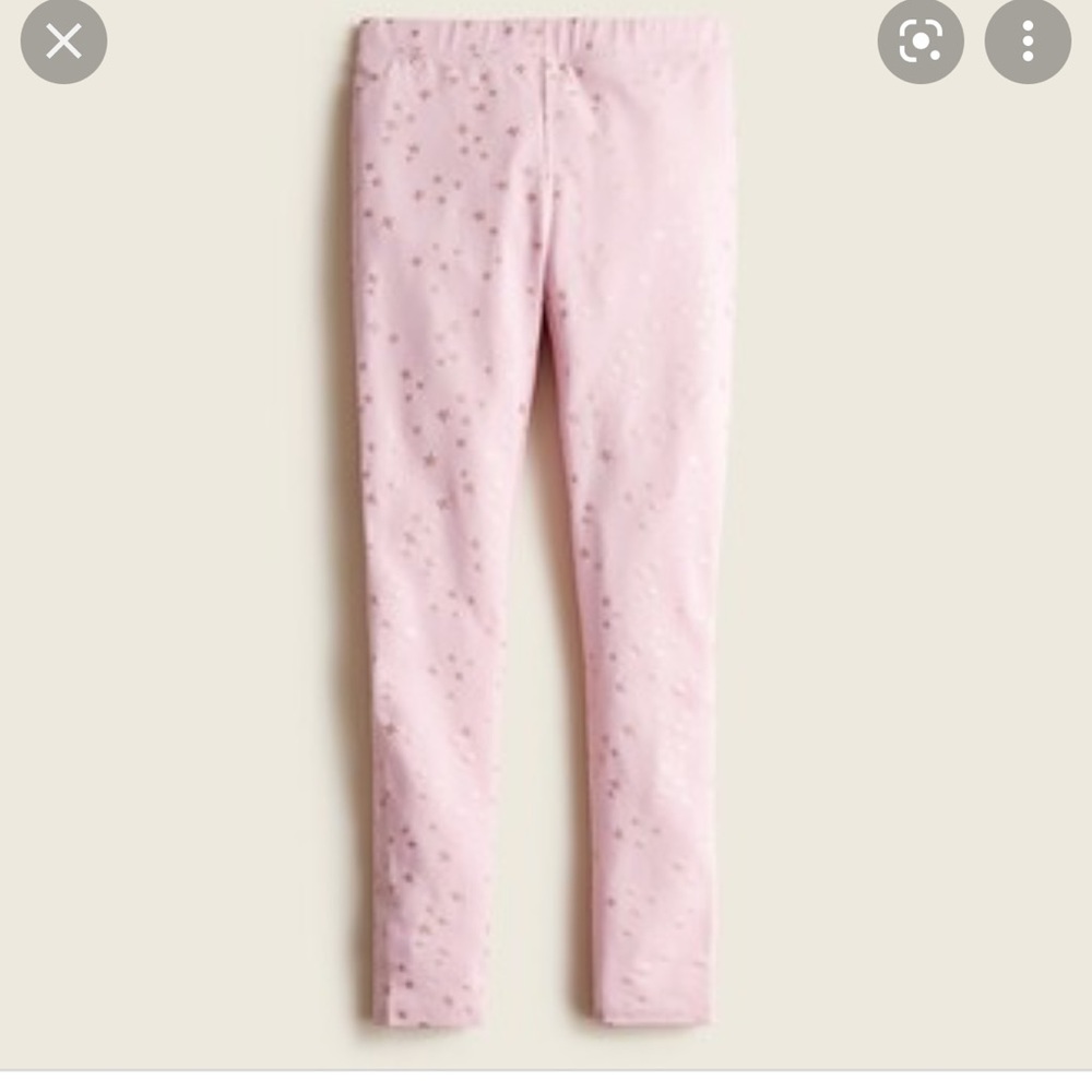 BNWT- Crewcuts Pink Sparkle Leggings- sz 10 - Picture 1 of 5